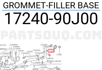 Nissan 1724090J00 GROMMET-FILLER BASE