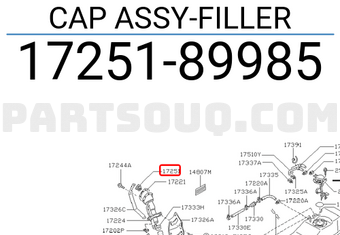 Nissan 1725189985 CAP ASSY-FILLER