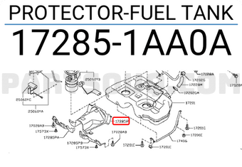 Nissan 172851AA0A PROTECTOR-FUEL TANK