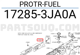 Nissan 172853JA0A PROTR-FUEL