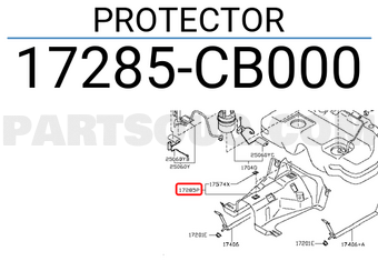 Nissan 17285CB000 PROTECTOR