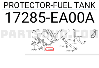 Nissan 17285EA00A PROTECTOR-FUEL TANK