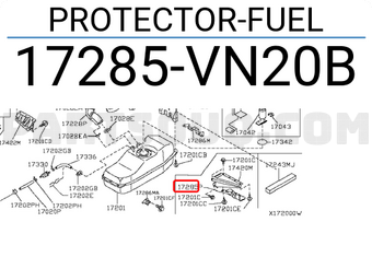 Nissan 17285VN20B PROTECTOR-FUEL
