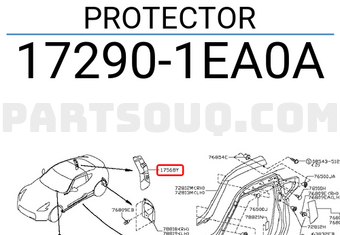 Nissan 172901EA0A PROTECTOR