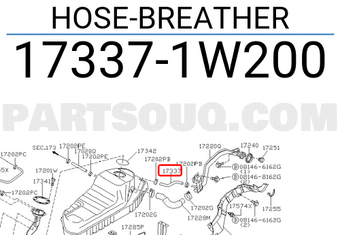 Nissan 173371W200 HOSE-BREATHER