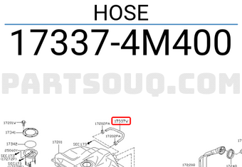 Nissan 173374M400 HOSE