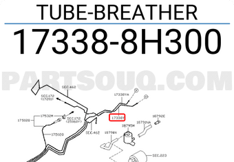 Nissan 173388H300 TUBE-BREATHER