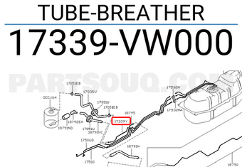Nissan 17339VW000 TUBE-BREATHER