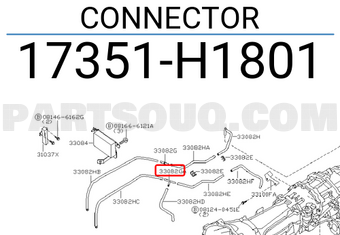 Nissan 17351H1801 CONNECTOR