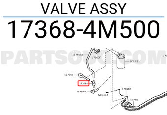 Nissan 173684M500 VALVE ASSY