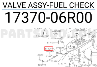 Nissan 1737006R00 VALVE ASSY-FUEL CHECK