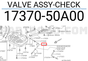 Nissan 1737050A00 VALVE ASSY-CHECK