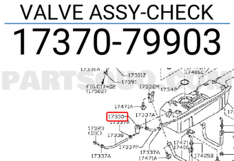Nissan 1737079903 VALVE ASSY-CHECK