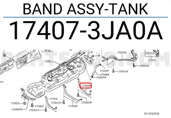 Nissan 174073JA0A BAND ASSY-TANK