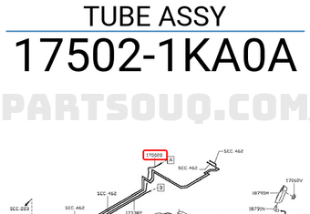 Nissan 175021KA0A TUBE ASSY