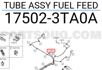 Nissan 175023TA0A TUBE ASSY FUEL FEED