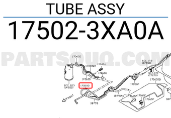 Nissan 175023XA0A TUBE ASSY