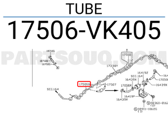 Nissan 17506VK405 TUBE