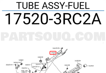 Nissan 175203RC2A TUBE ASSY-FUEL