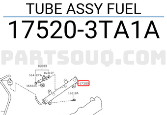 Nissan 175203TA1A TUBE ASSY FUEL