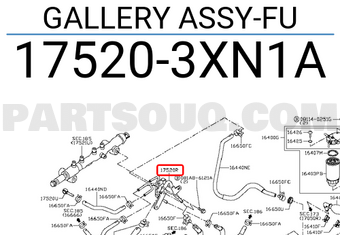 Nissan 175203XN1A GALLERY ASSY-FU