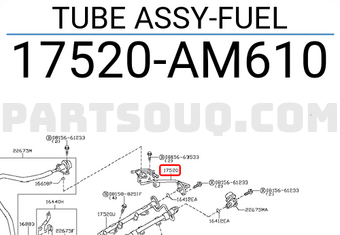 Nissan 17520AM610 TUBE ASSY-FUEL