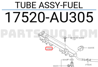 Nissan 17520AU305 TUBE ASSY-FUEL