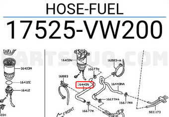Nissan 17525VW200 HOSE-FUEL