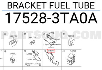 Nissan 175283TA0A BRACKET FUEL TUBE
