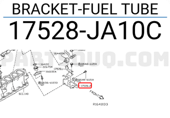 Nissan 17528JA10C BRACKET-FUEL TUBE