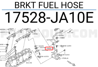 Nissan 17528JA10E BRKT FUEL HOSE