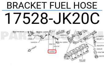 Nissan 17528JK20C BRACKET FUEL HOSE