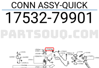 Nissan 1753279901 CONN ASSY-QUICK