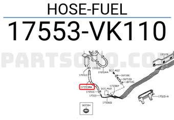 Nissan 17553VK110 HOSE-FUEL