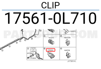 Nissan 175610L710 CLIP