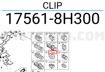 Nissan 175618H300 CLIP