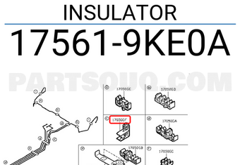 Nissan 175619KE0A INSULATOR