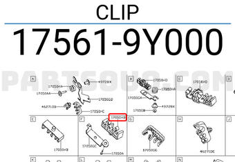 Nissan 175619Y000 CLIP