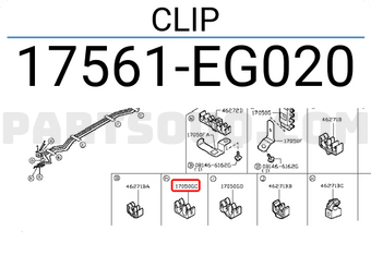 Nissan 17561EG020 CLIP