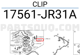 Nissan 17561JR31A CLIP