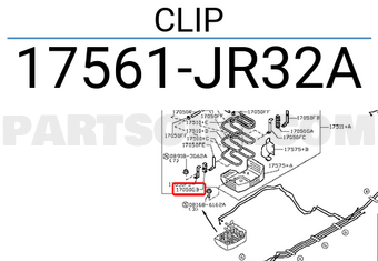 Nissan 17561JR32A CLIP