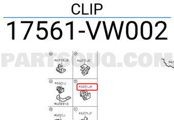 Nissan 17561VW002 CLIP