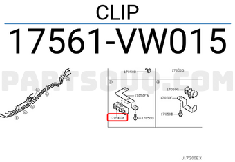 Nissan 17561VW015 CLIP