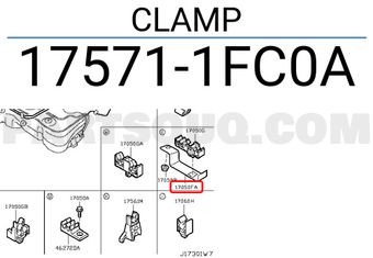 Nissan 175711FC0A CLAMP