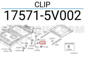 Nissan 175715V002 CLIP