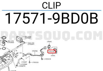 Nissan 175719BD0B CLIP