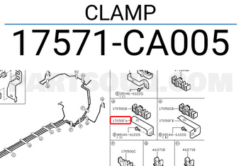 Nissan 17571CA005 CLAMP