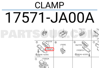 Nissan 17571JA00A CLAMP