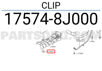Nissan 175748J000 CLIP