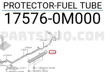 Nissan 175760M000 PROTECTOR-FUEL TUBE